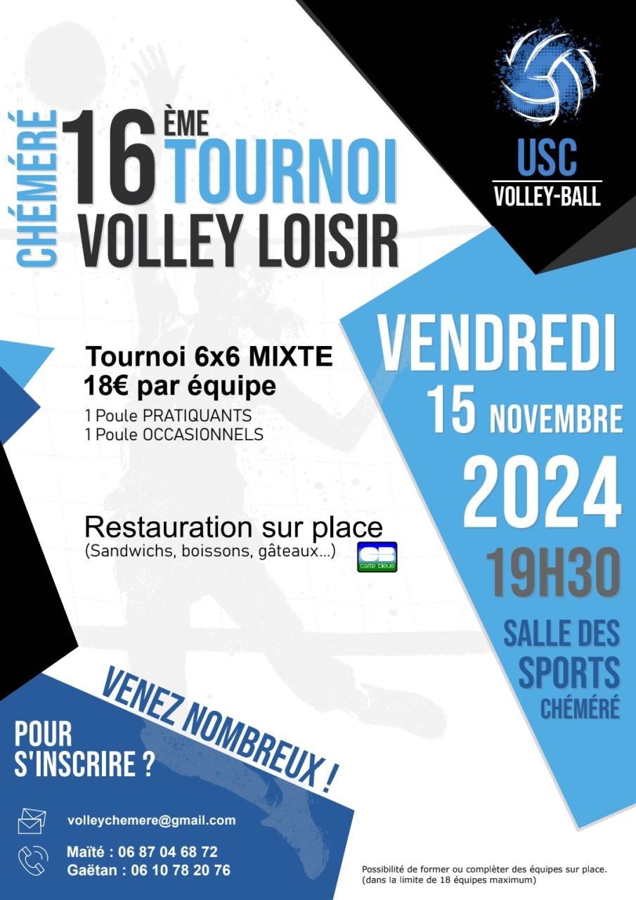 Tournoi volley Chéméré 2024